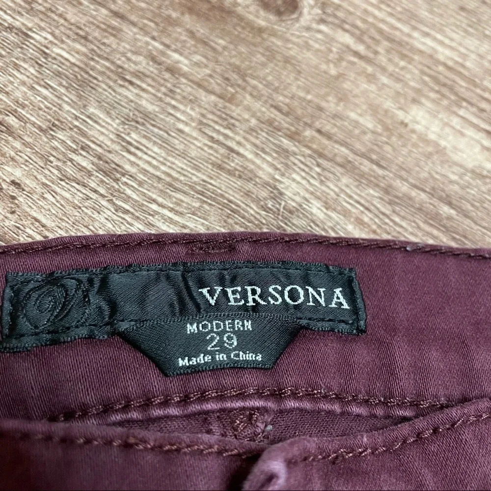 Versona Maroon Modern Fit Skinny Jeans